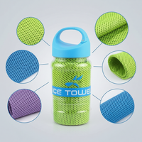 Cooling Towel with Portable Bucket for Sports & Outdoor Activities