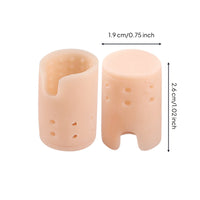 Soft Perforated Toe Sleeve Breathable Toe Friction Guard Shielded Foot Care