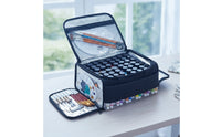 Portable Acrylic Paint Organizer Bag Padded Paint Case with Removable Dividers Spacious Art Supply Bag with Shoulder Strap Lightweight for Crafters