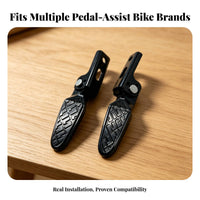2 Pieces Electric Cycle Rear Pedals Easy Installation Electric Scooter Footrests Passenger Foot Pedals Rust Resistant