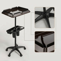 Salon Tool Cart with Trays Multi-Compartment Hair Trolley Easy to Clean Hairdresser Trolley for Hairdressers, Barbers