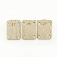 3 Pieces Guitar Neck Shim Screw-on Guitar Neck Shims Wooden for Guitarists