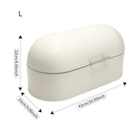 Countertop Bread Box Metal Bread Bin Vintage Style Sturdy for Kitchen, Pantry