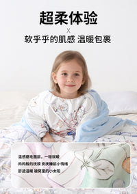儿童睡袋防踢被秋冬款婴儿宝宝中大童睡觉被子加厚一体式四季通用
