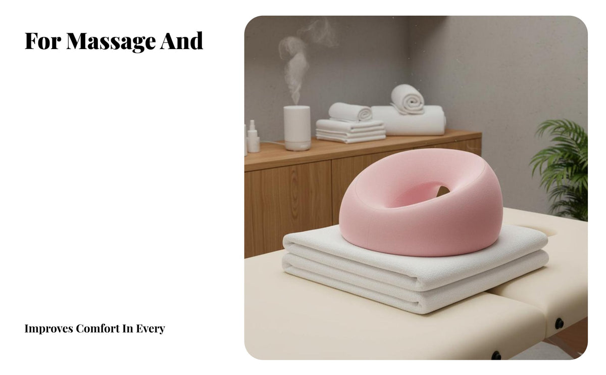 Memory Foam Prone Pillow Ergonomic Design Beauty Bed Headrest Breathable Massage Table Pillow for Estheticians, Spa