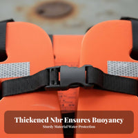 Three-Piece Work Vest CCS Approved Buoyancy Aid Reflective Strips Water Gear for Ship Crews, Fishing, Business Vessels, Recreational Boating