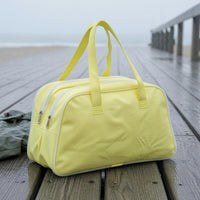 Double Zipper EVA Tote Bag Structured Large-Capacity Tote Rounded Corners Waterproof Storage Bag White Trim