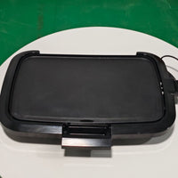 220 C Electric Bbq Griddle Front Control 10-Inch Electric Griddle Black Cooking Appliance Compact