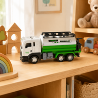 Car Toy Pullback Work Vehicle Mini Car with Light & Sound, Door Open/Close, Construction Vehicle, For Kids Ages 4-6, Birthday Gift