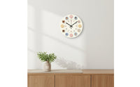 Non-Ticking Cartoon Bear Wall Clock Cartoon Creature Wall Clock for Toddlers, Kindergarten, Playroom