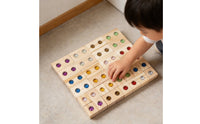 Wooden Gemstone Blocks Wood Acrylic Gem Blocks Smooth Edges Educational Toy for Kids, Preschoolers, Kindergarten