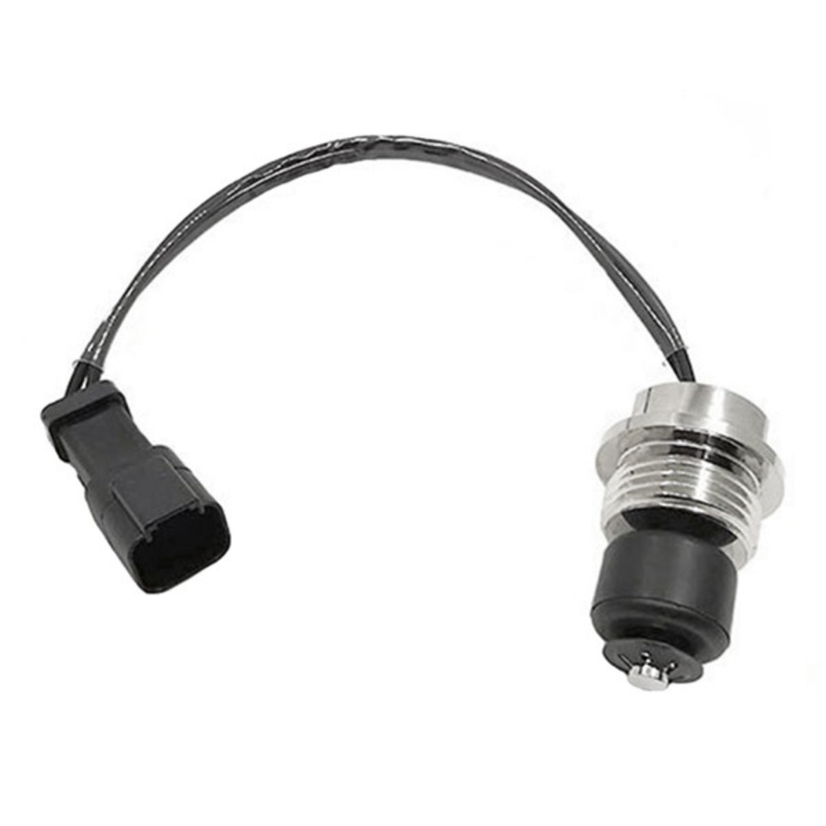 Direct Replacement Oil Level Sensor with Wired Connector Sturdy Electrical Connectivity Oil Level Sensor Threaded Wiring Harness Connector Easy Installation for Mechanics, Excavator Maintenance, Engine Repair