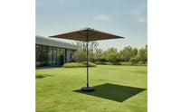 Rectangular Patio Umbrella Tilt-Adjustable Patio Umbrella with Base Resistant for Cafe Owners, Garden, Balcony, Terrace