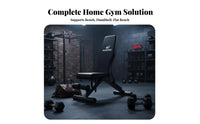 Multi-Functional Adjustable Weight Bench Full-Body Workout Adjustable Utility Bench with Pulley Sturdy Construction Weightlifting Chair Comfortable Padding for Home Gym Users, Men, Adults, Strength Training, Muscle Building, Garage