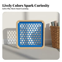 Educational Toy Climbing Frame H Single Ycomb Board Modular Design Hexagonal Pattern Play Panel Sensory Development Indoor Adventure Gym Part for Preschoolers, Toddlers, Children, Kindergarten, Nursery, Playroom, Living Room