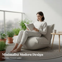 Nordic aesthetic Asymmetrical Upholstered Armchair Statement Piece Lounge Chair Sculptural Design Living Room Seating Ergonomic Comfort for Interior Decorators, Readers, Homeowners, Bedroom, Balcony, perusing niche, Office