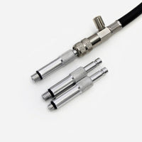 3 Pieces Gearbox Leak Tester Adapters Threaded Leak Test Fittings with Knurled Metal for Mechanics, Technicians, Outboard Engine Diagnostics