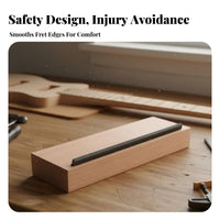 Portable Guitar Fret Beveling File Multi-Purpose Fret End Beveling File Long-Lasting for Luthiers, Guitarists, Fretwork, Repair Shop