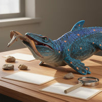 Megalodon Figure Highly Detailed Mosasaurus Dinosaur Toy for Collectors