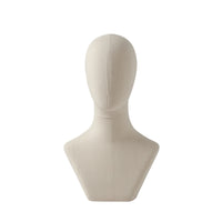 Stable Mannequin Head with Fabric Cover Neutral Fabric Mannequin Head Lightweight Long-Lasting for Boutiques, Milliners