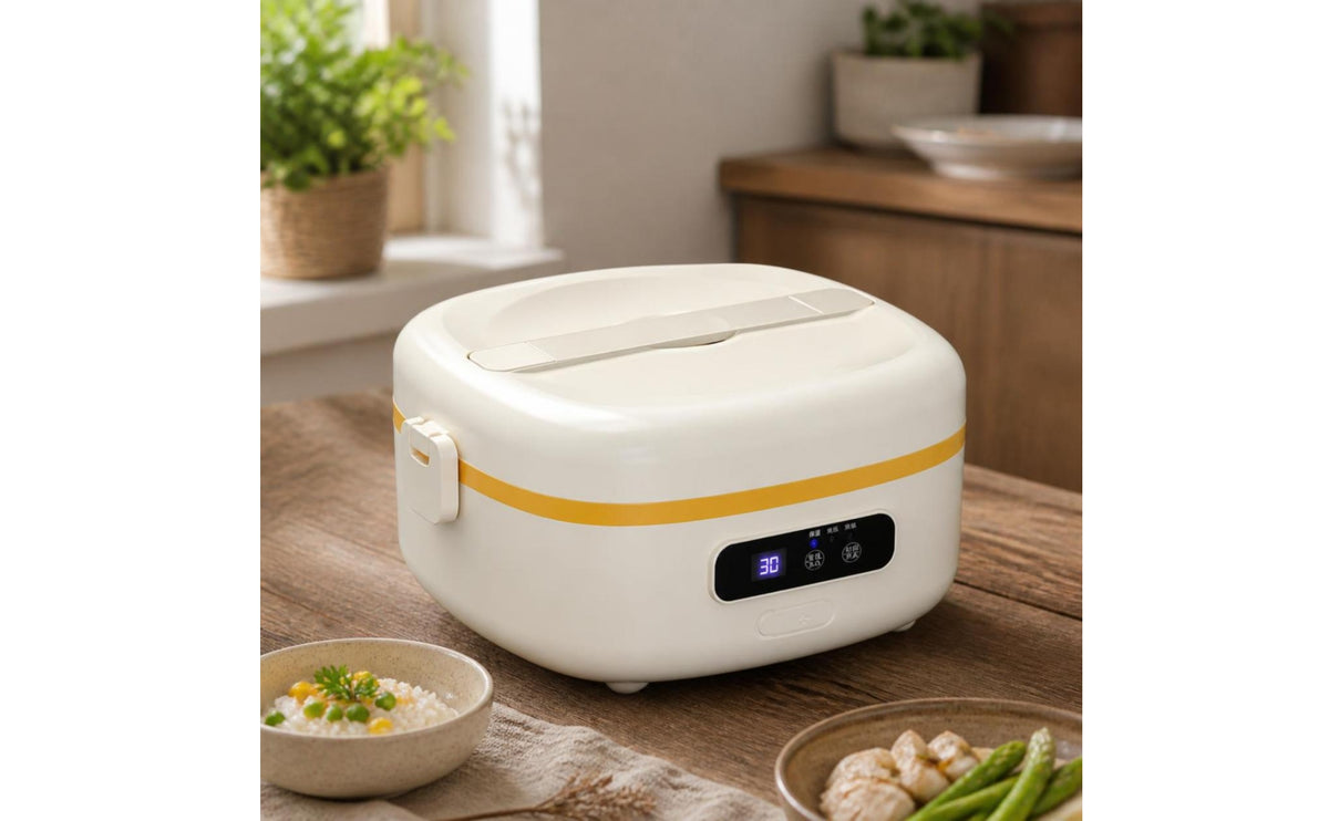 Electric Meal Container Portable Electric Meal Container with Stainless Steel Container Self-Heating Food Warmer with Stainless Steel Container