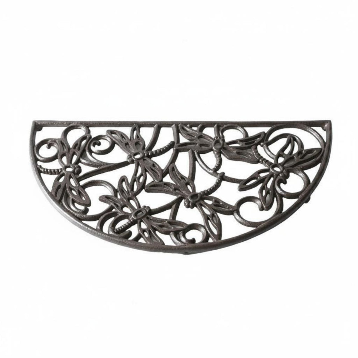 Hollow Dragonfly Door Mat Outdoor Use Dragonfly Door Mat Easy to Polished Metal Doormat for Garden