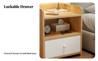 Minimalist Design 2-Drawer Bedside Table Modern design 2-Drawer Nightstand space-saving Size Bedroom Furniture adaptable Use for Apartment Dwellers, College Students, homeowners, Dorm Room, Entryway, Closet