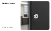 Lockable Design Wall-Mounted Keyed-Lockbox Large Capacity Wall-Mounted Key Cabinet Lock Box for Realty Estate Agents, Property Managers, Rental Properties, Building Management, Warehouse, Garage