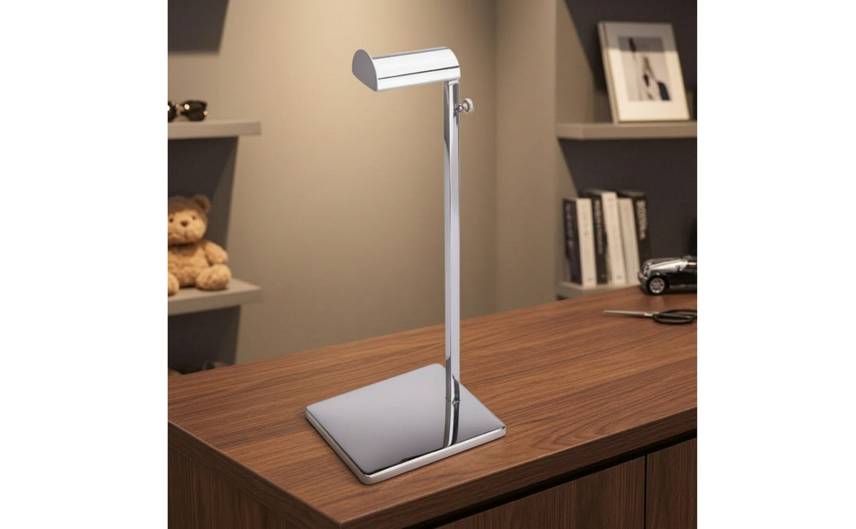 Adjustable-Height Handbag Display Stand Stainless Steel Purse Display Stand Floor-Standing Holder Minimalist for Boutique Owners, Retailers, Retail Stores, Closet Organization