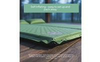 Textured Automatic Inflatable Sleeping Pad Soft Textile Camping Sleeping Pad Portable Extra Thick for Outdoor Use