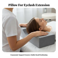 Removable Washable Cover Eyelash Extension Pillow Breathable Material U-Shaped Lash Pillow Soft and Comfortable for Tattoo Artists, Women