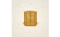 Gold Hollow Candle Holder Christmas Gift Candlestick for Living Room