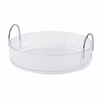 Multi-Tier rotating Organizer Large Capacity Tiered rotating Rack Elegant Design Raised Safety rim for Home Organizers, Bedroom