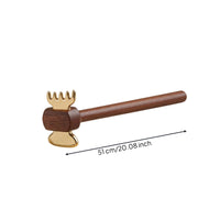 Body Gua Sha Tool with Wooden Handle Easy to Reach Gua Sha Tool with Long Handle