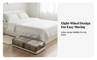 Wheeled Under-Bed Container foldable Organizer container Foldable Design for Closet
