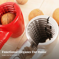 Easy Cracking Walnut Shell Splitter Tool Sturdy Heavy Duty Nutcracker Non-Slip Grip for Home Use