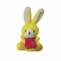 12 Pieces Bulk Pack Soft Bunny Keychain Colorful Assortment Stuffed Rabbit Keychain Hanging Design for Girls, Teens, Backpack Decoration
