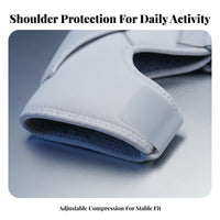 Adjustable Shoulder Brace Hook and Loop Closure Shoulder Brace Breathable Shielded Gear for Athletes, Workout, Sports, Gym