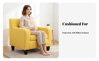 Light Luxury Upholstered Barrel Chair Nordic aesthetic Home Seating Minimalist Design Indoor Furniture Ergonomic rearrest for Business Owners, Interior Designers, Living Room, Reception Area, Hotel Lobby, Office