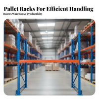 Heavy-Duty Pallet Rack High Load Capacity Industrial Warehouse Shelving Reinforced Steel Construction Multi-Tier Storage System