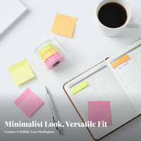 Customizable Length Sticky Note Roll Tape Multiple Styles Sticky Note Roll Colorful for Students, Home Organizers, School, Study, Journaling