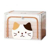 Foldable Frame Storage Box Large Capacity Stackable Framed Box Clear View panel