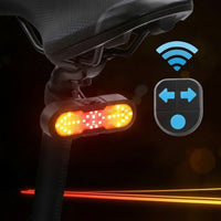 LED Bike Tail Light with Turn Signals Flashing Bike Tail Light with Wireless Control for Commuters