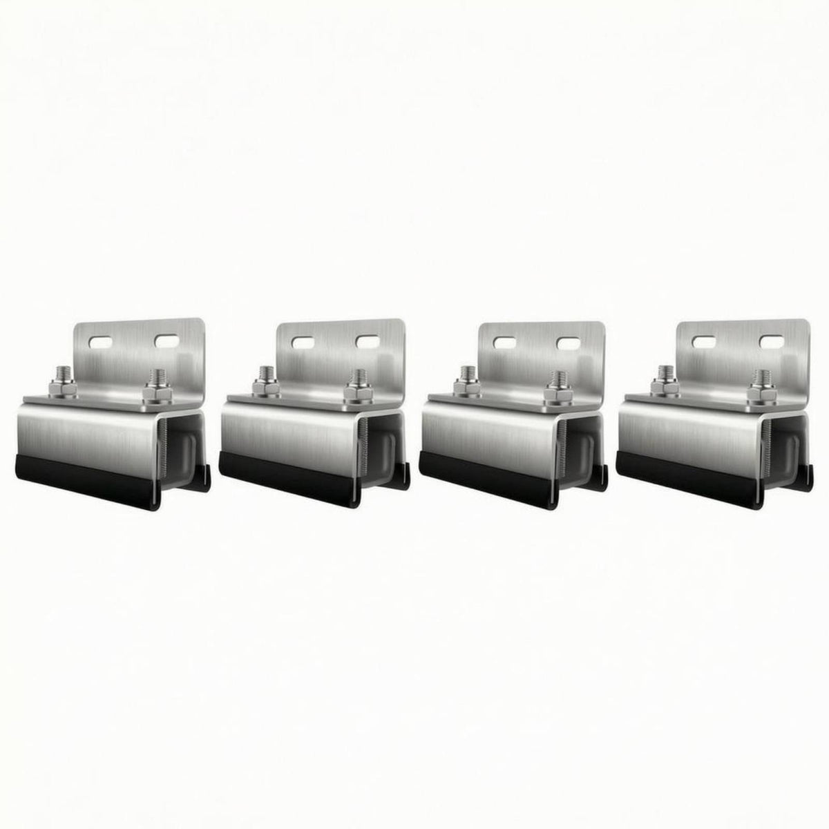 4 Pieces Roof Rack Solar Mount Threaded Bolts Solar Panel Mounting Kit Roof Rack Bracket Corrosion Resistant Energy Hardware