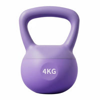 Floor Friendly Soft Kettlebell Comfortable Grip Glute Training Weight Shock-Proof Base Sand Filled Weight Odorless for Women, Beginners, Men, Home, Workout, Gym