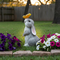 Auto On/deactivate Solar Rabbit Statue Light No Wiring Required Solar Rabbit Statue Ideal Gift for Patio, Pathway, Yard