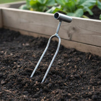 Handheld Cultivator Fork Sharps Tines Weeding Fork Ergonomic Engineered Steel Soil Loosener for Farmers, Vegetable Plot, Farm