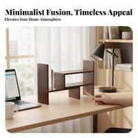 Multi-Level Bookstand long-lasting Multi-Cubby Desk Hutch Stable Design for Dormitory