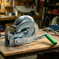 Hand Crank Winch Portable Hand Operated Winch Heavy Duty Pulling Tool for Professionals, Industrial Site, Dock, Mine