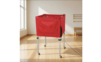 Collapsible Ball Storage Cart Portable Ballaufbewahrungswagen Mit Rollen Lightweight Folding Ball Cart Leicht Zu Bewegen for Schools